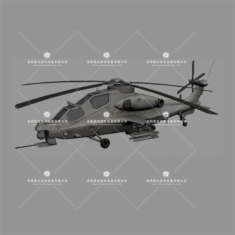 阳江镇武装直升机3D模型